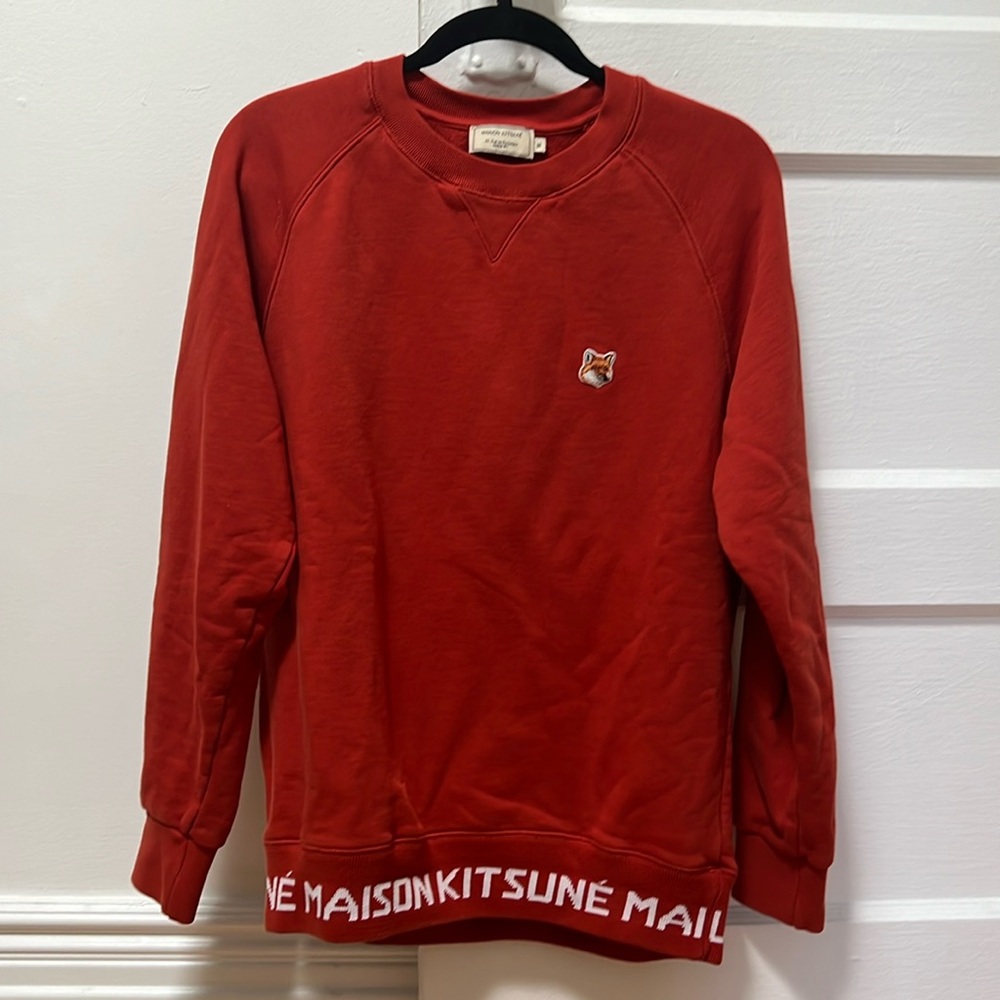 Maison Kitsune Burnt Orange Sweatshirt